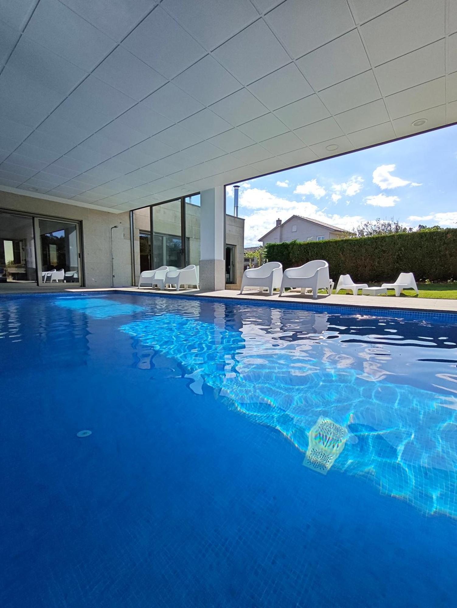 Sanxenxo Casa Rial 47 Con Piscina Climatizada Villa Exteriör bild