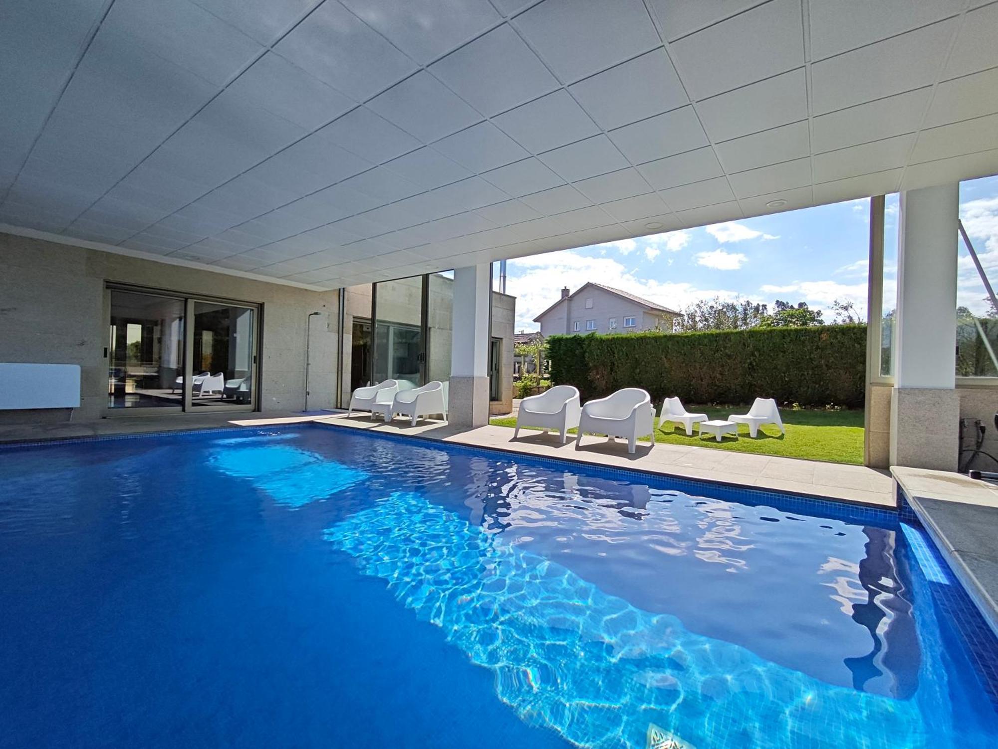 Sanxenxo Casa Rial 47 Con Piscina Climatizada Villa Exteriör bild