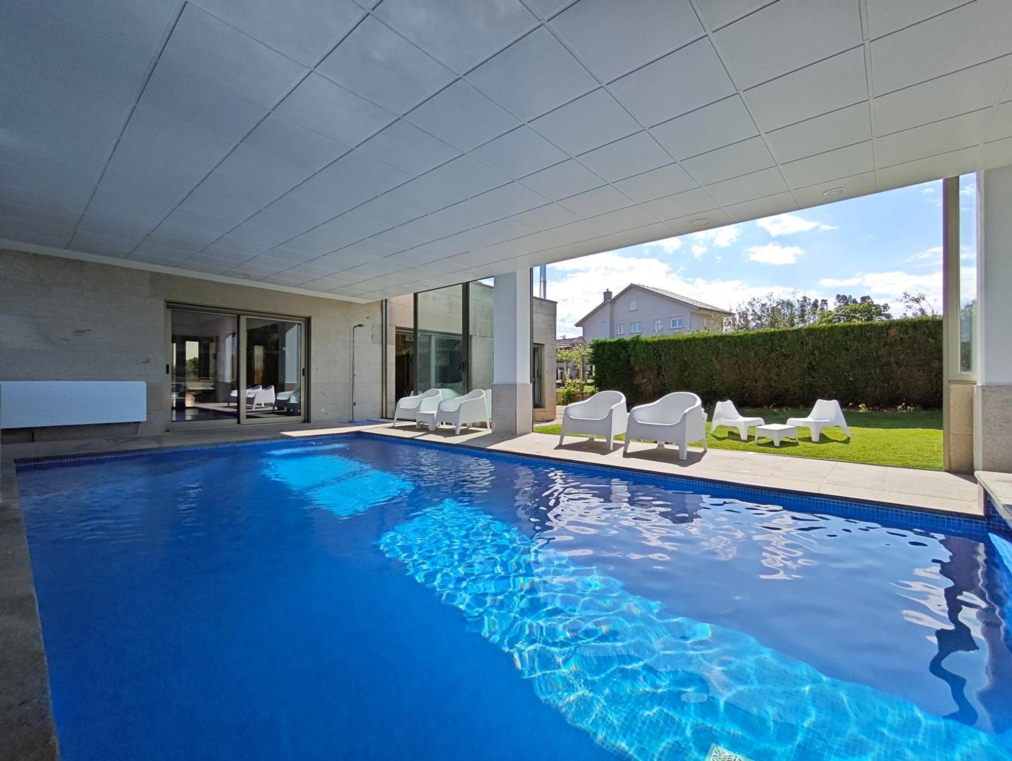 Sanxenxo Casa Rial 47 Con Piscina Climatizada Villa Exteriör bild